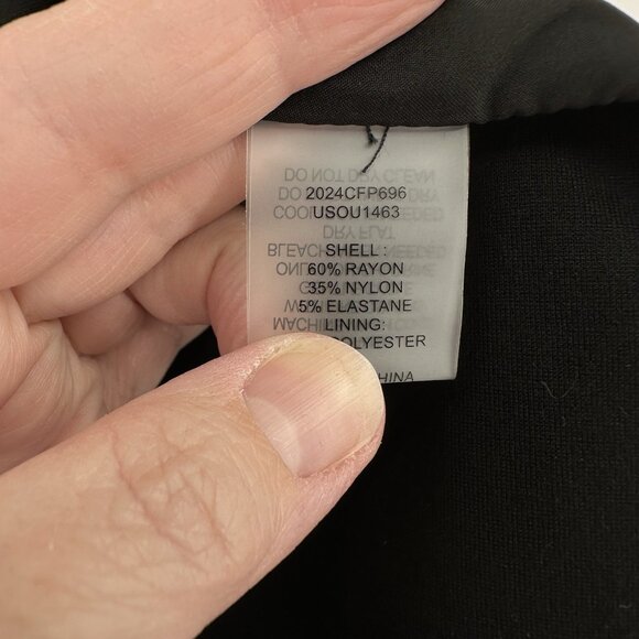 UNIVERSAL STANDARD 2 piece pant suit ponte knit black plus size L 22 24 XL 26 28 - Picture 7 of 15